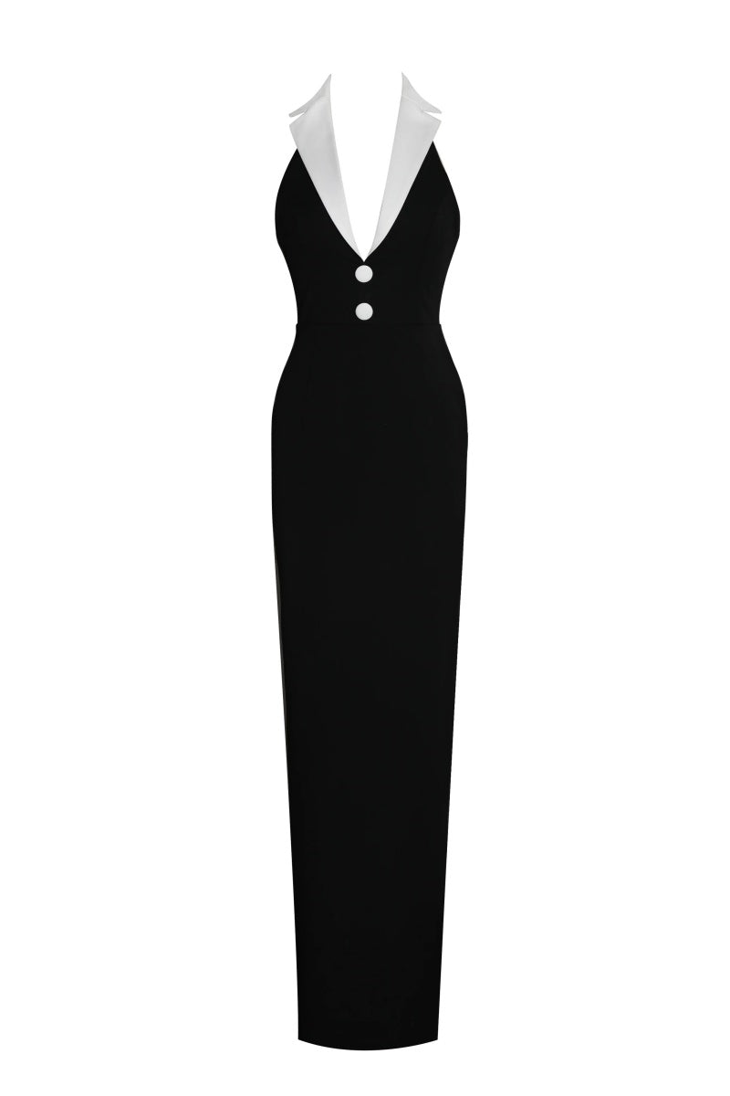 Classic Tuxedo Gown | Evening | Monochrome Chic