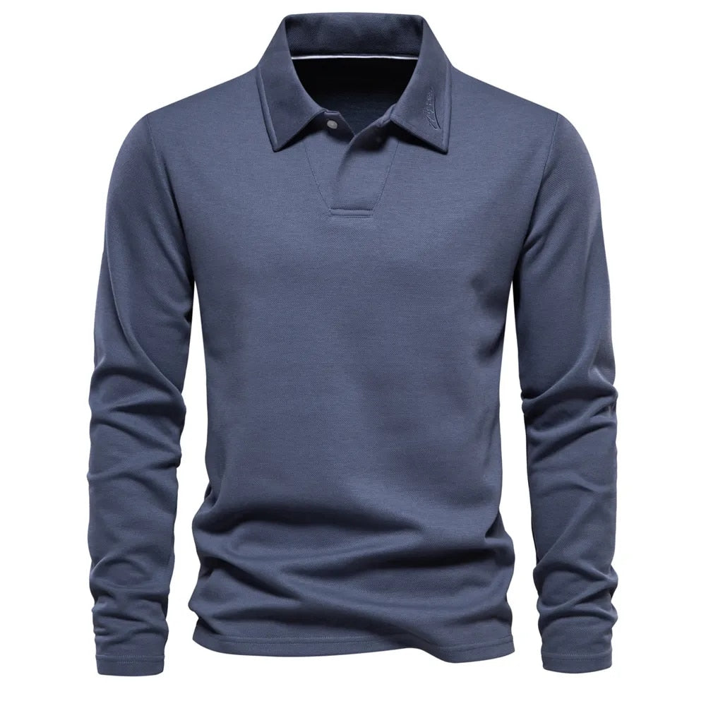 Poloshirt met knoopsluiting en klassieke kraag