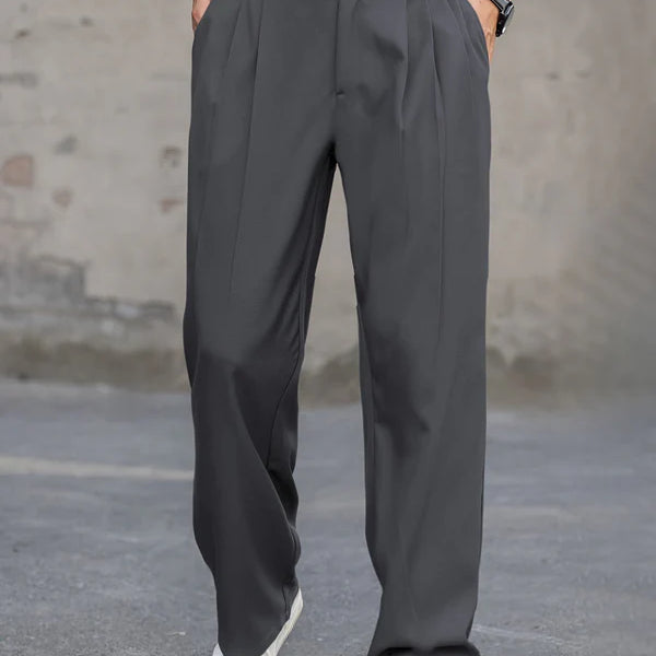 Herenbroek | Polyestermix | Losse Pasvorm met Plooien