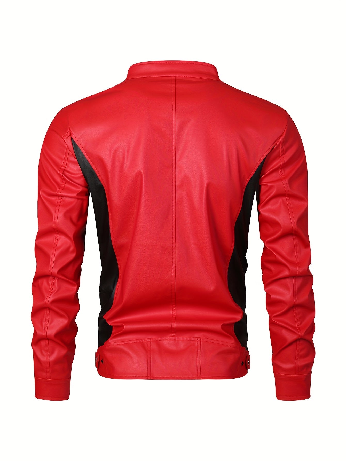Heren Motorjack | Stijlvolle PU-Leren Jas | Sportieve Biker Look