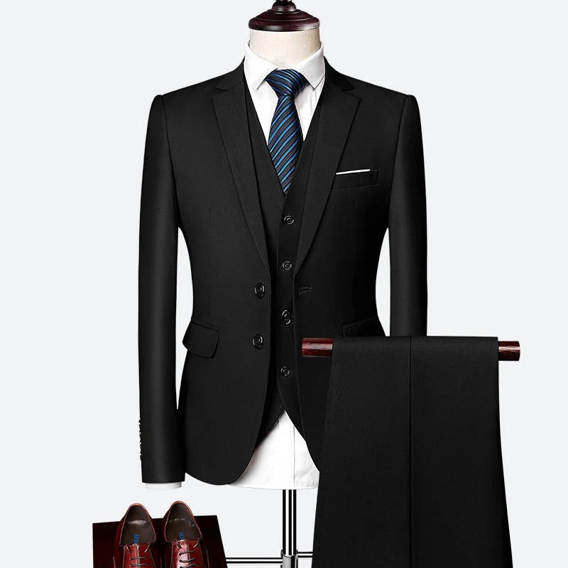 Royal Tailored Kostuum | Drie-delig Luxe | Klassiek met Kleur