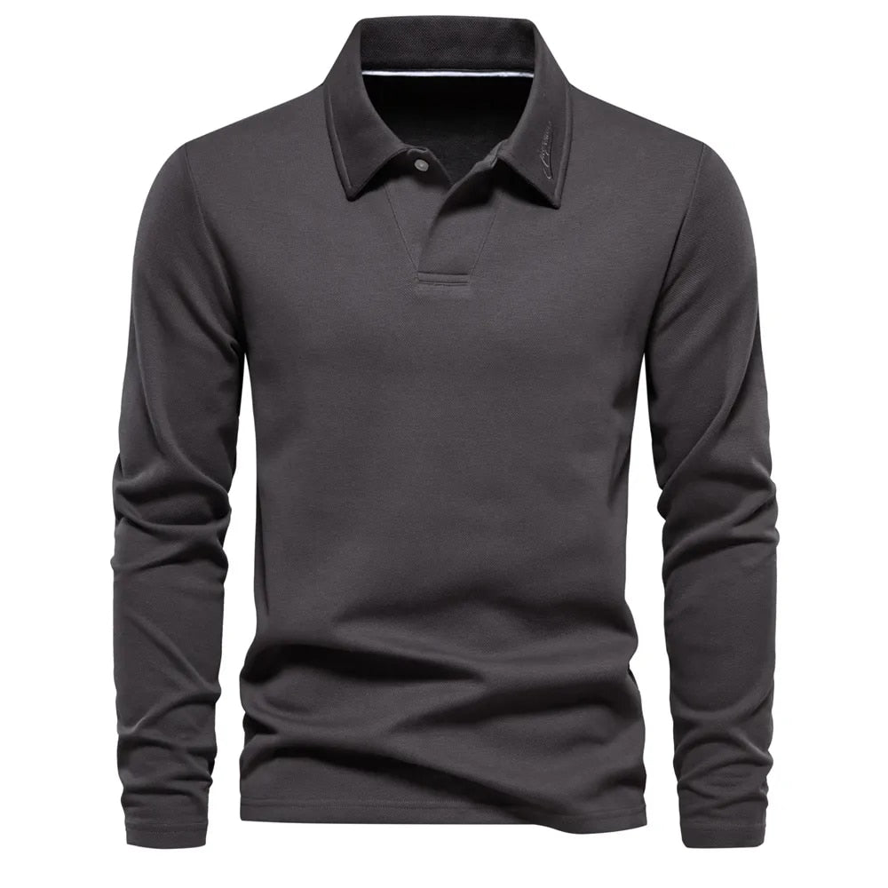 Poloshirt met knoopsluiting en klassieke kraag