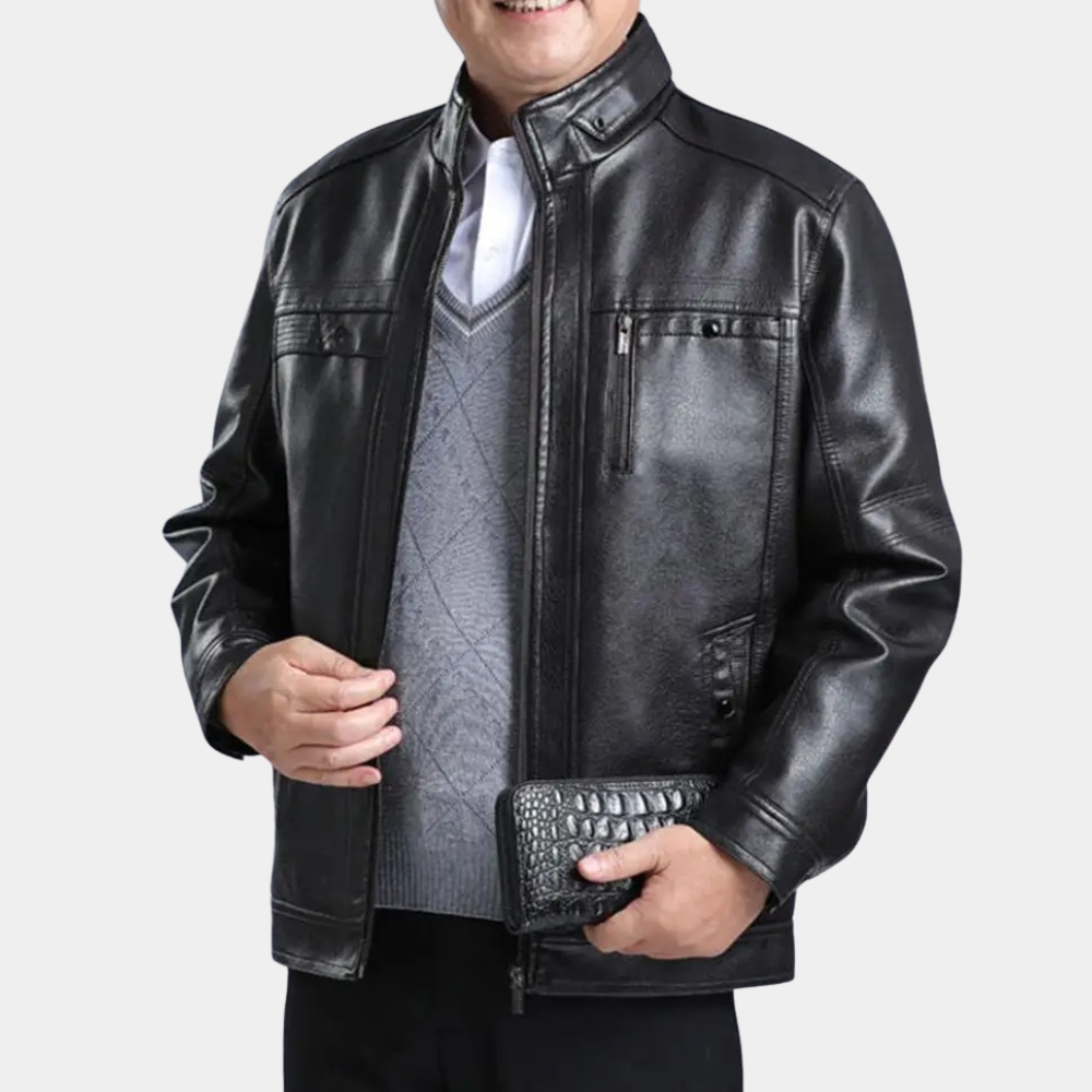 Leren Jas Heren | Imitatieleer | Warm Gevoerd & Tijdloos Design