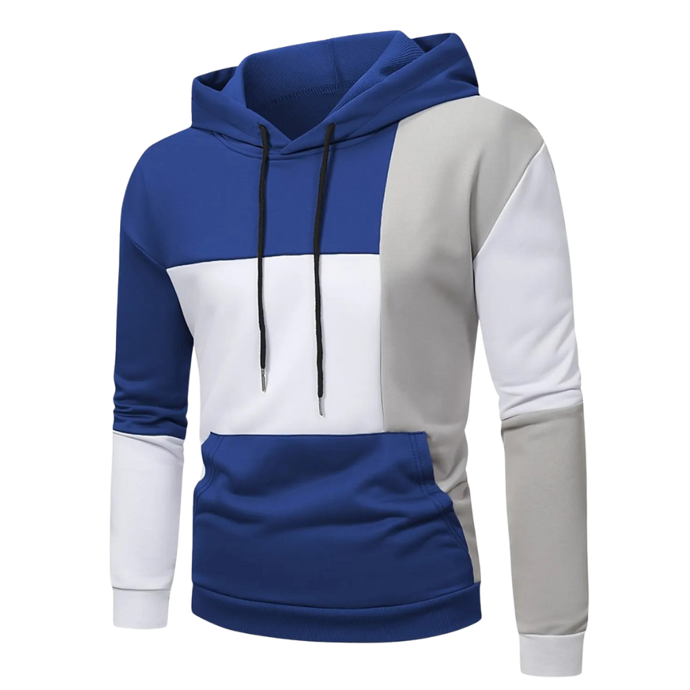 Heren Hoodie met Colorblock Design | Casual Streetstyle | Zachte Fleece Look