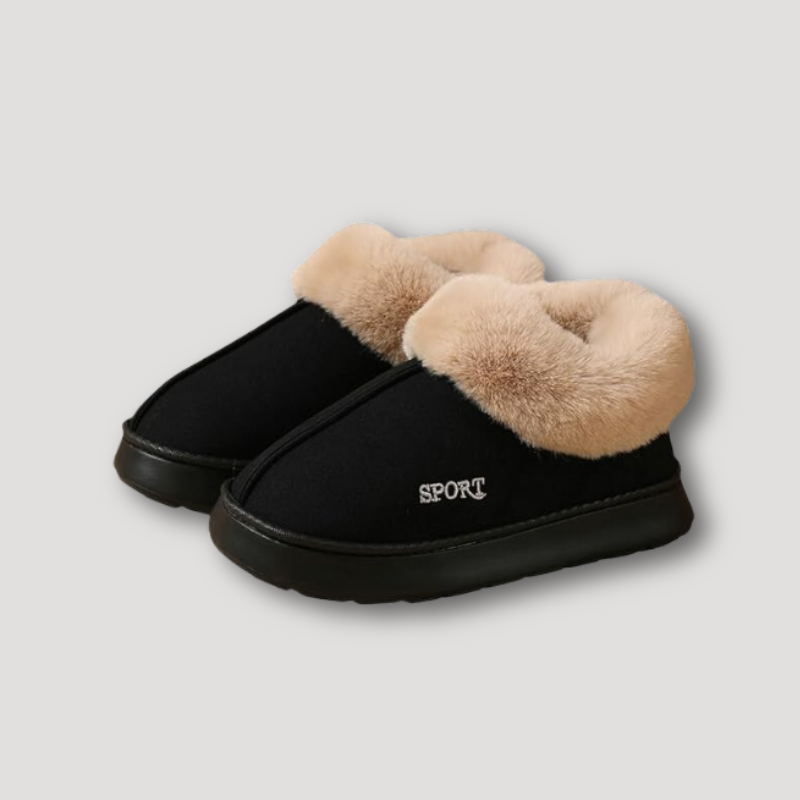 Pantoffels met zachte voering en flexibele zool