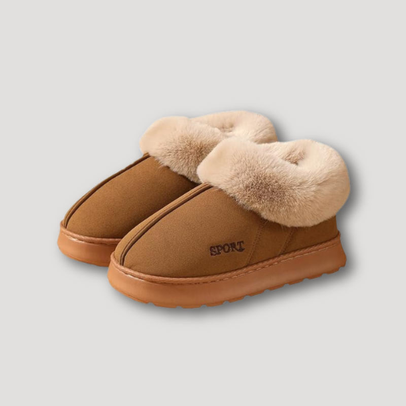 Pantoffels met zachte voering en flexibele zool