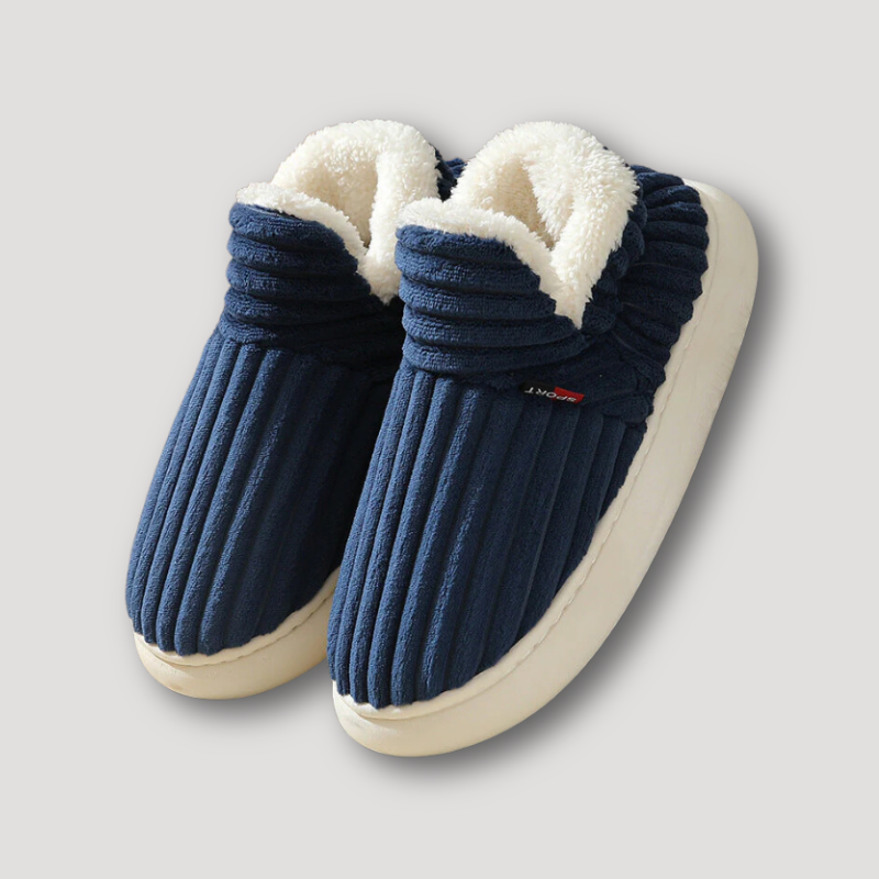 Pantoffels met zachte voering, flexibele zool en modern design