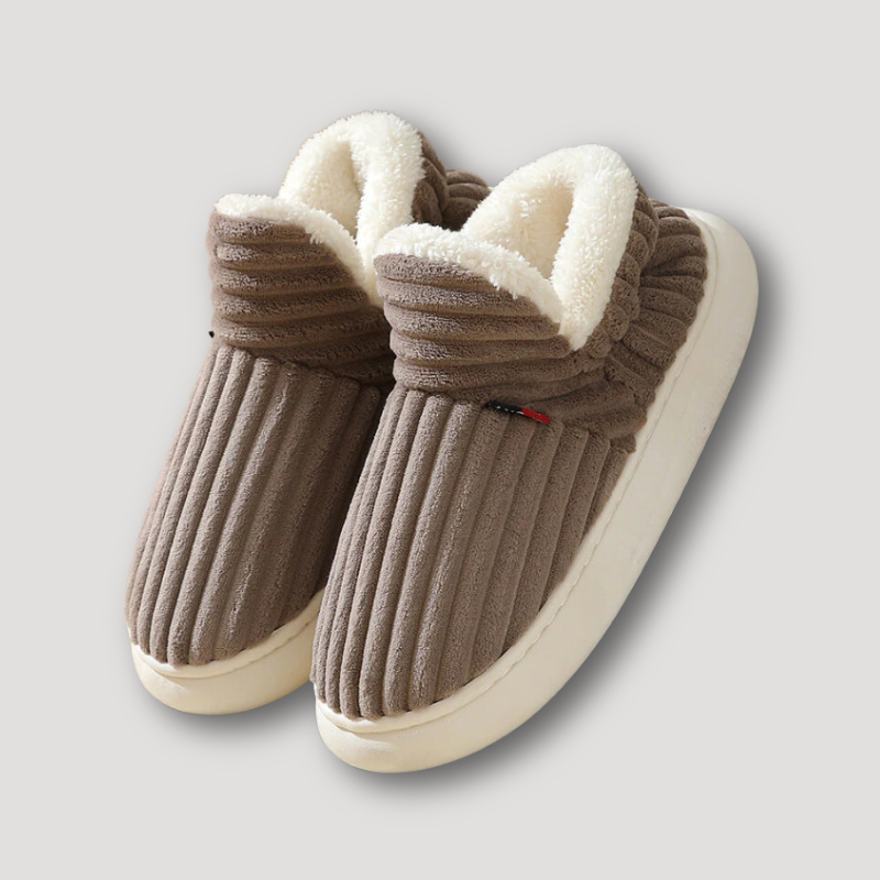 Pantoffels met zachte voering, flexibele zool en modern design