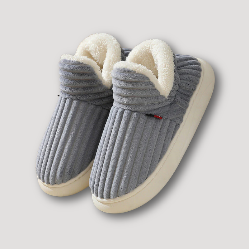 Pantoffels met zachte voering, flexibele zool en modern design