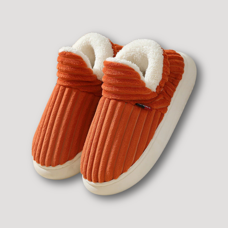 Pantoffels met zachte voering, flexibele zool en modern design