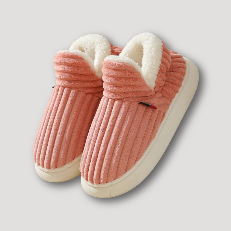 Pantoffels met zachte voering, flexibele zool en modern design