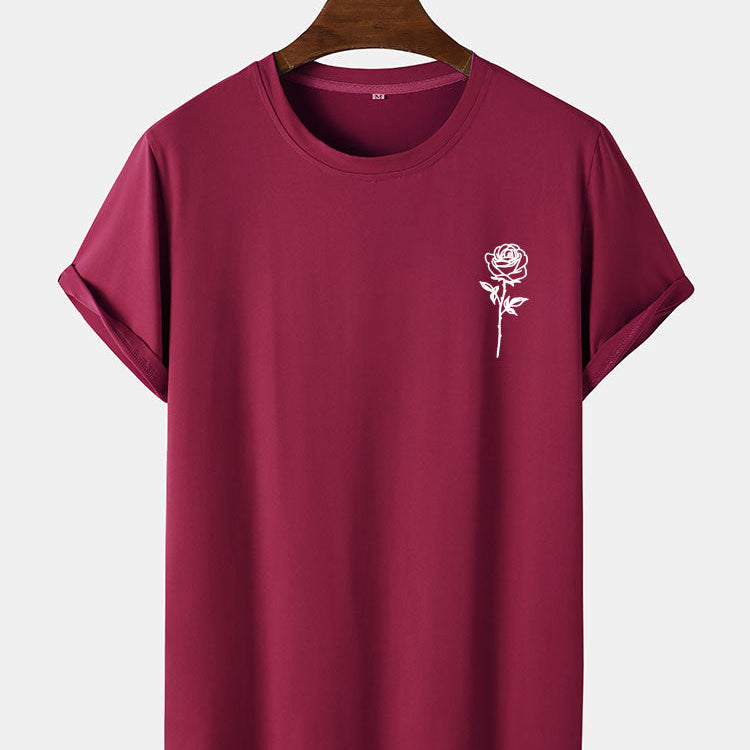 Rose Sketch T-Shirt | Fijn Lijnenspel | Romantisch Minimalisme
