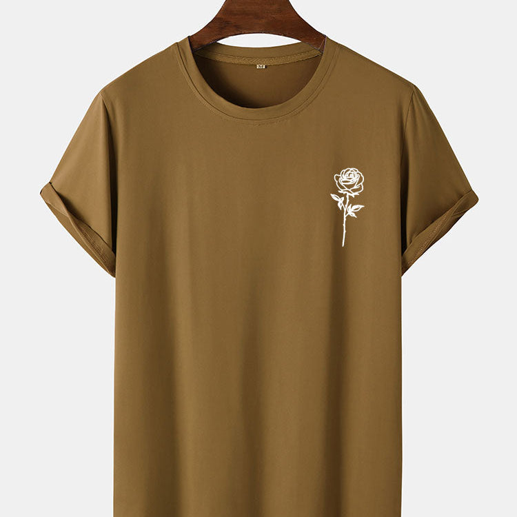 Rose Sketch T-Shirt | Fijn Lijnenspel | Romantisch Minimalisme