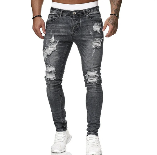 Rebel Denim | Destroyed Slim-Fit | Urban Washed Look