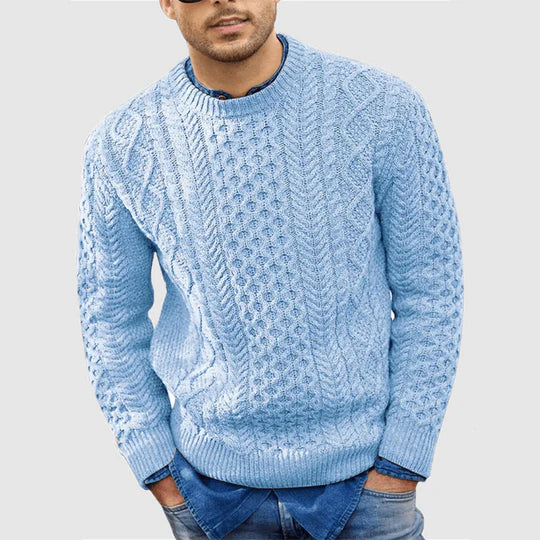 Heren Gebreide Trui | Kabelpatroon | Comfort Fit Winter Essential