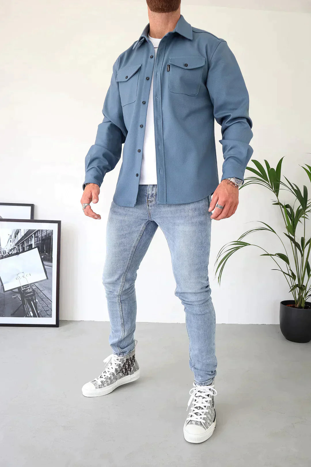 Soho Utility Overshirt | Strakke Streetwear Look | Gelaagd en Functioneel