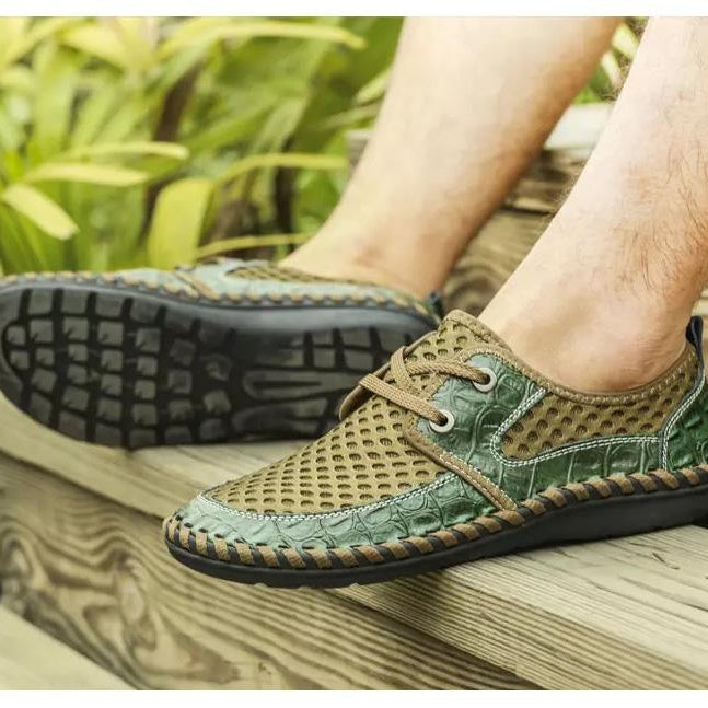 Handgemaakte Leren Loafers | Ademend & Comfortabel | Zomerse Stijl