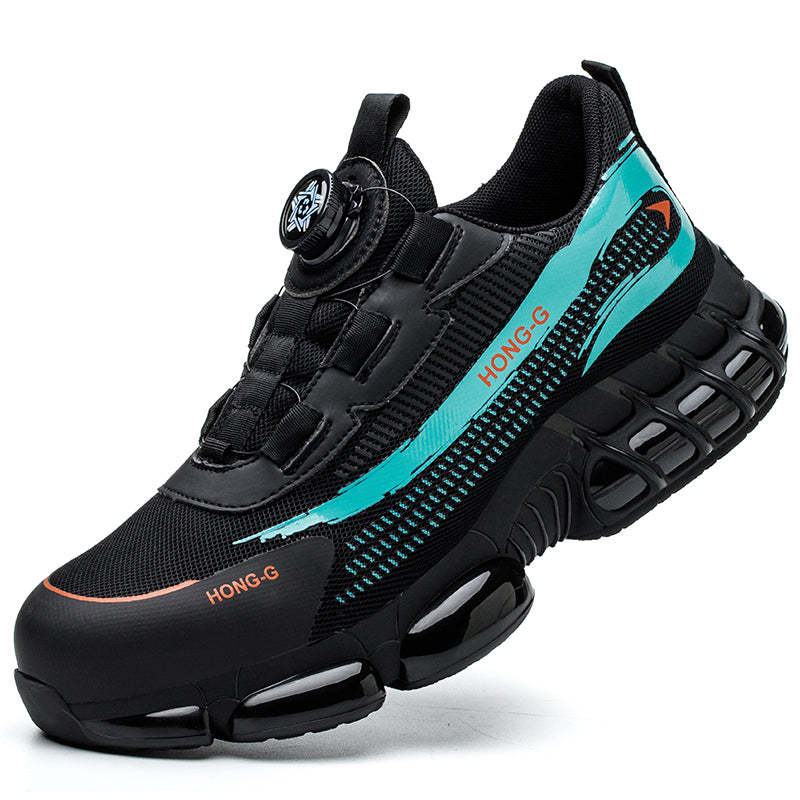 Sportieve Sneakers | Kunstleer & Mesh | Met Draaiknop-Sluiting