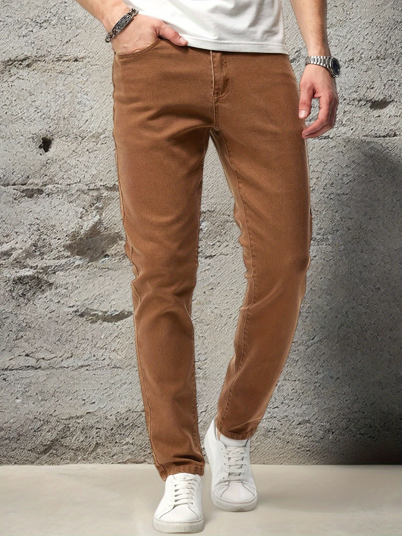 Heren Slim Fit Stretch Broek | Casual Clean Look | Tijdloze Stijl