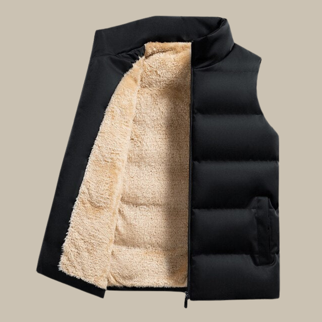 Paolo | Gewatteerd vest met warme voering | Beschermend en comfortabel