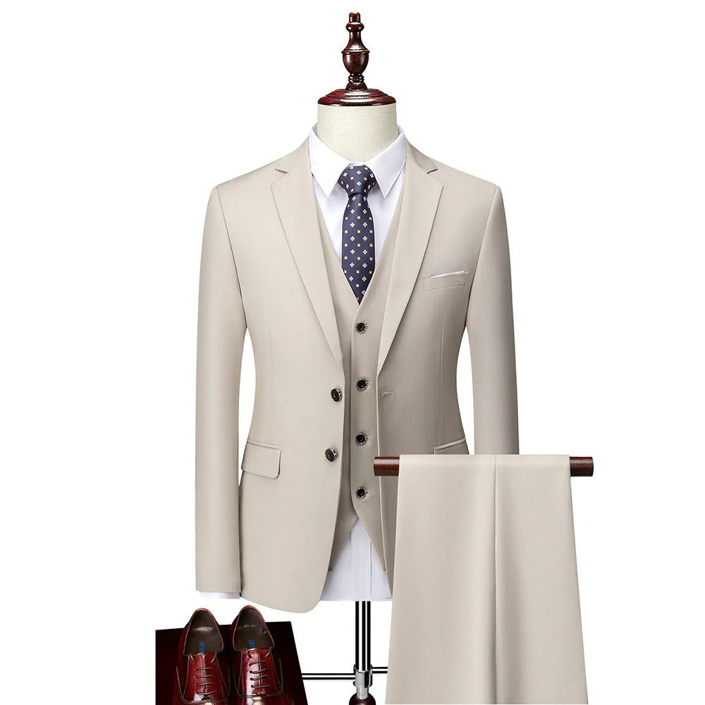 Royal Tailored Kostuum | Drie-delig Luxe | Klassiek met Kleur