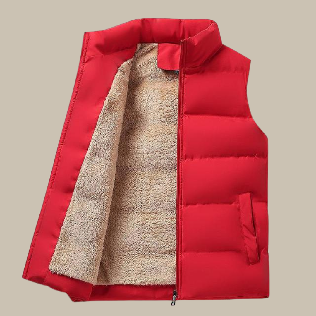 Paolo | Gewatteerd vest met warme voering | Beschermend en comfortabel