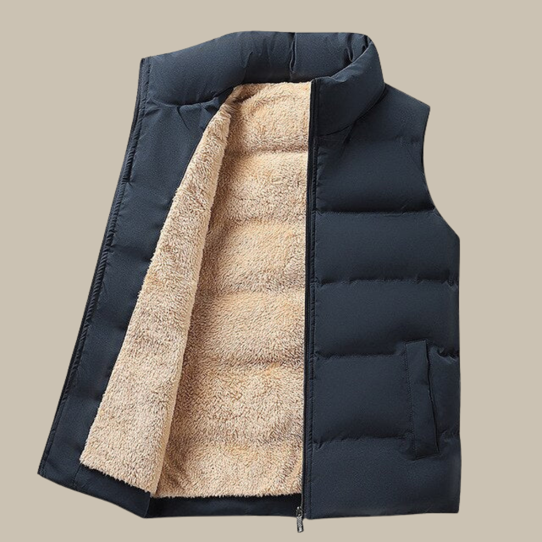 Paolo | Gewatteerd vest met warme voering | Beschermend en comfortabel