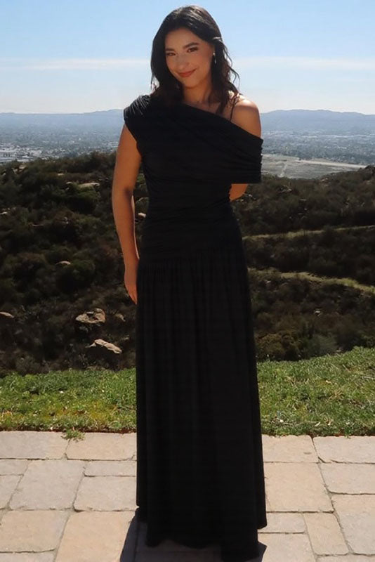 Diana Dress | One-Shoulder Maxi | Tijdloze Elegantie