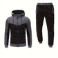 Colorblock Zip Hoodie Set | Performance Streetwear | Slim Fit Power Look