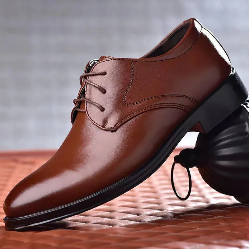 Luxe Lakschoenen Heren | Hoogglans PU Leer | Formeel & Stijlvol