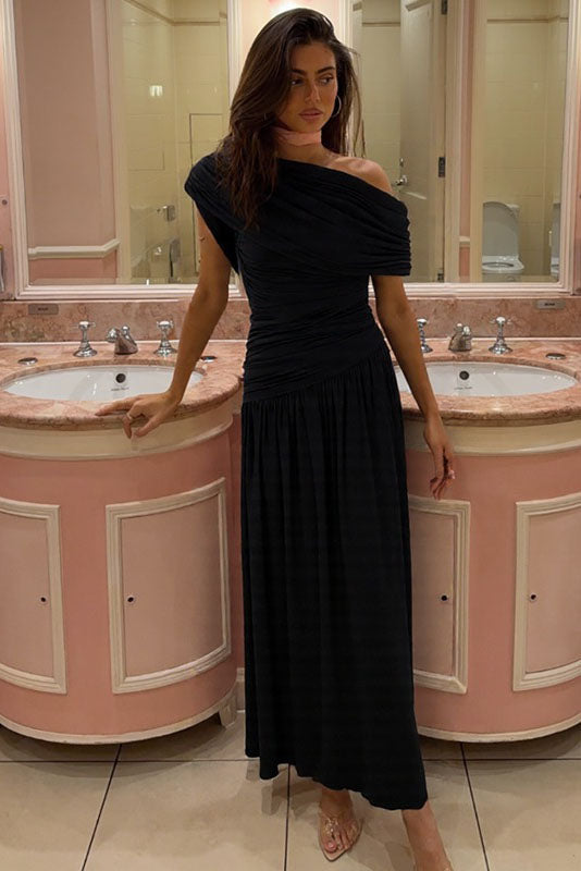 Diana Dress | One-Shoulder Maxi | Tijdloze Elegantie