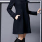 Vintage A-lijn Jas met Capuchon | Elegant & Warm
