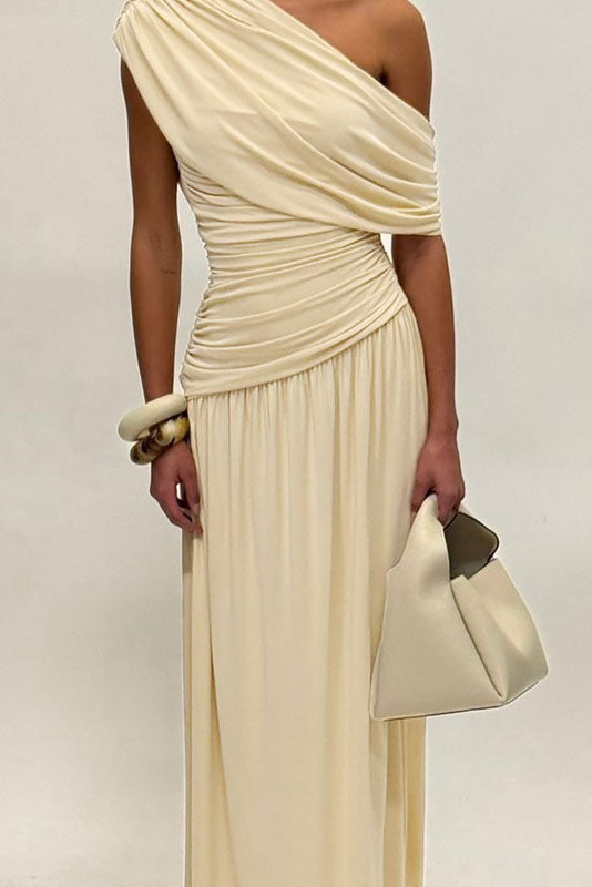 Diana Dress | One-Shoulder Maxi | Tijdloze Elegantie