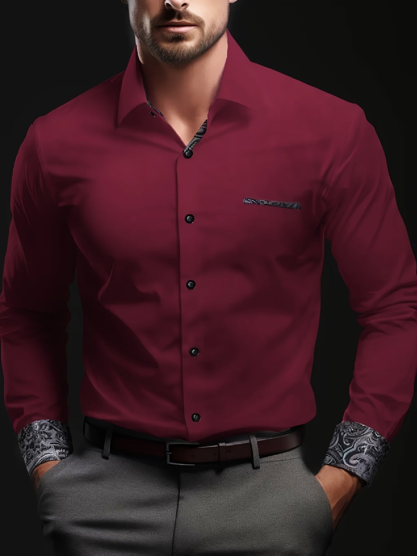 Heren Slim-Fit Overhemd | Elegant & Stijlvol | Perfect voor Elke Gelegenheid