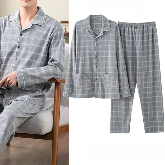 Classic Check Pyjama Set | Tijdloos Comfort | Zachte Nachtkleding