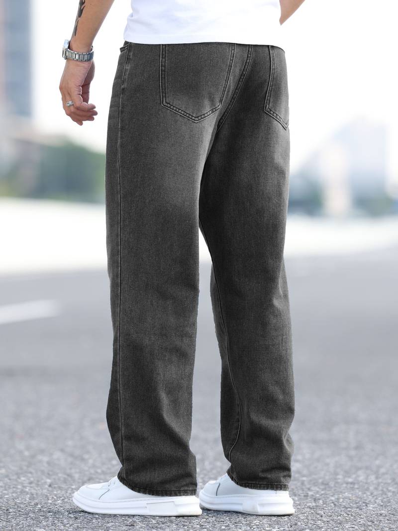 Faded Denim Jean | Loose Fit | Vintage Washed Look
