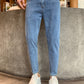 Heren Tapered Fit Spijkerbroek | Lichtgewassen Denim | Minimalistische Stijl