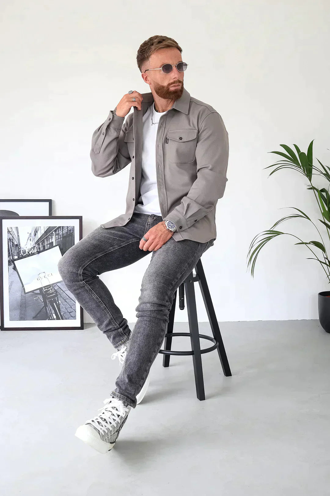 Soho Utility Overshirt | Strakke Streetwear Look | Gelaagd en Functioneel