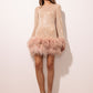 Celeste Feather Dress | Mini met Pailletten | Luxe & Glamour