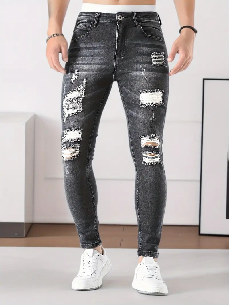 Impact Denim | Destroyed Skinny Fit | Gebleekte Streetlook