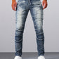 Heren Slim Fit Jeans | Stretch Denim | Vintage Washed Look