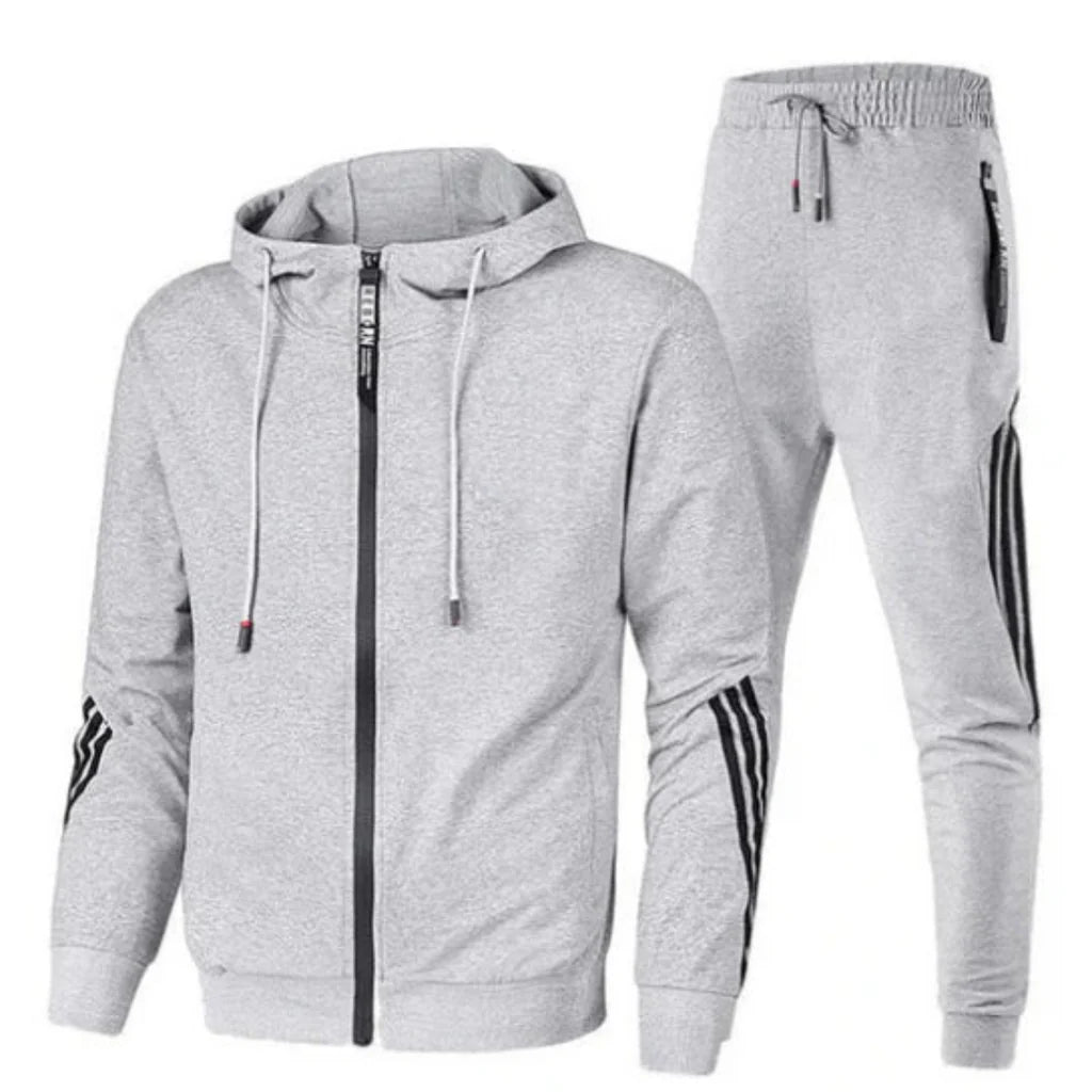 Velocity Tracksuit | Sportieve Strepen | Full-Zip Energie