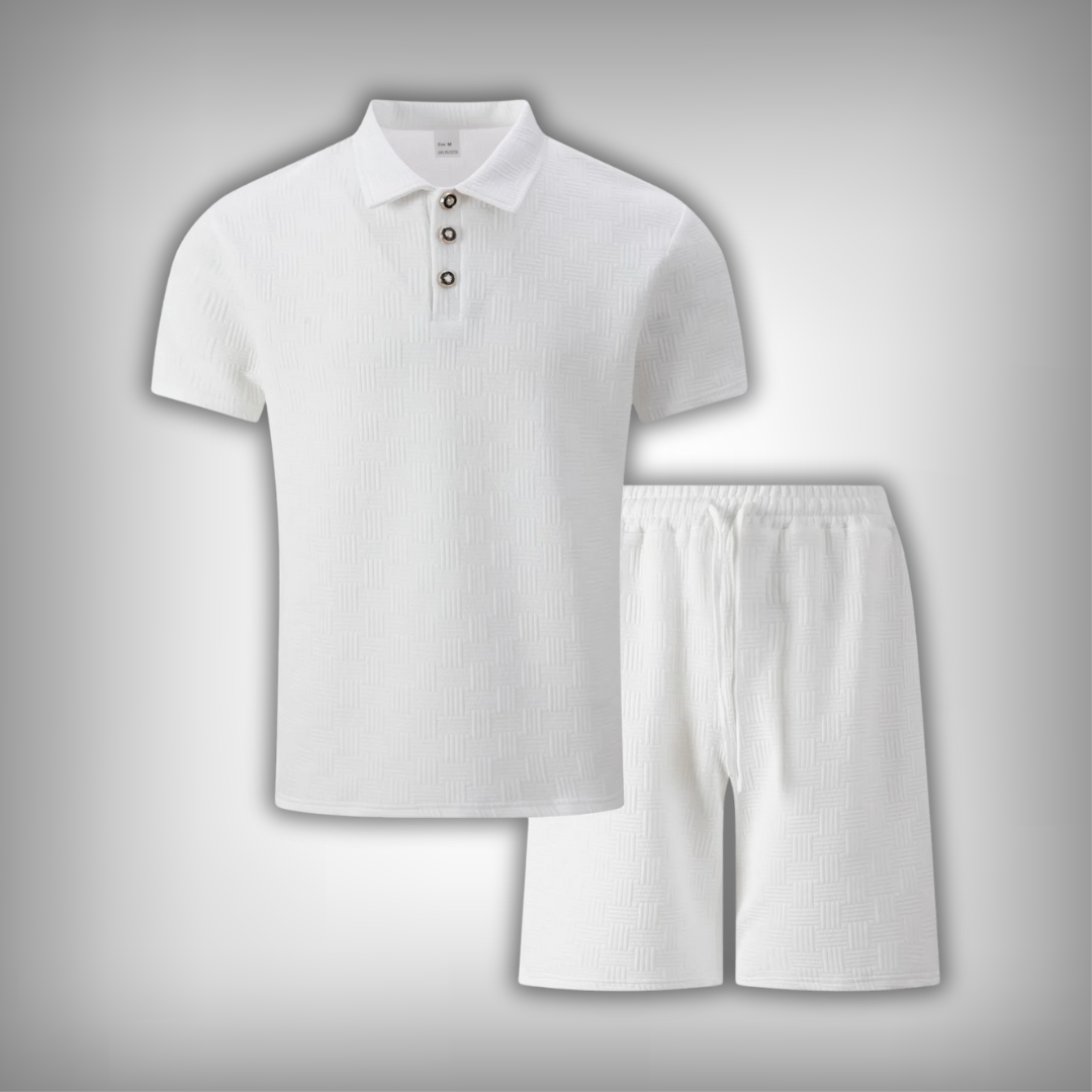CityPolo Set | Casual Co-Ord | Poloshirt & Short in Stijl