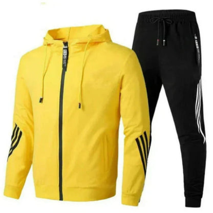 Velocity Tracksuit | Sportieve Strepen | Full-Zip Energie
