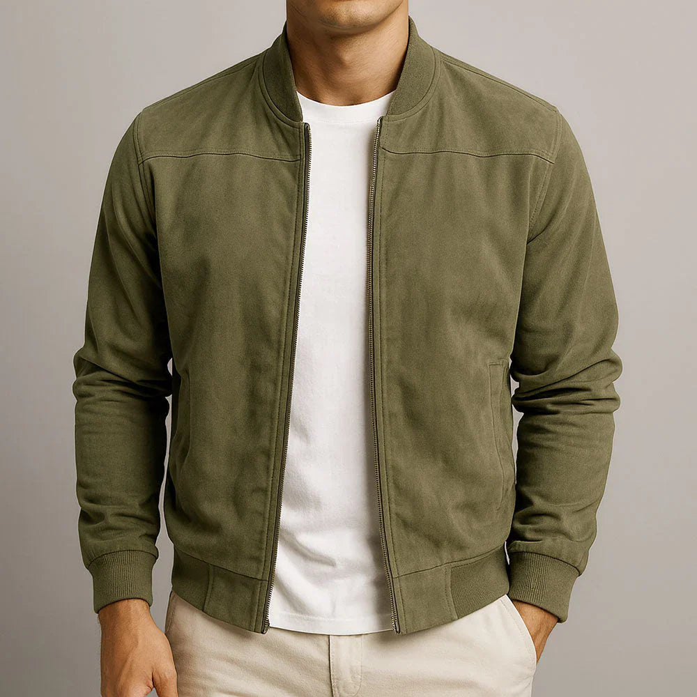 Riviera - Suede Bomber Jacket
