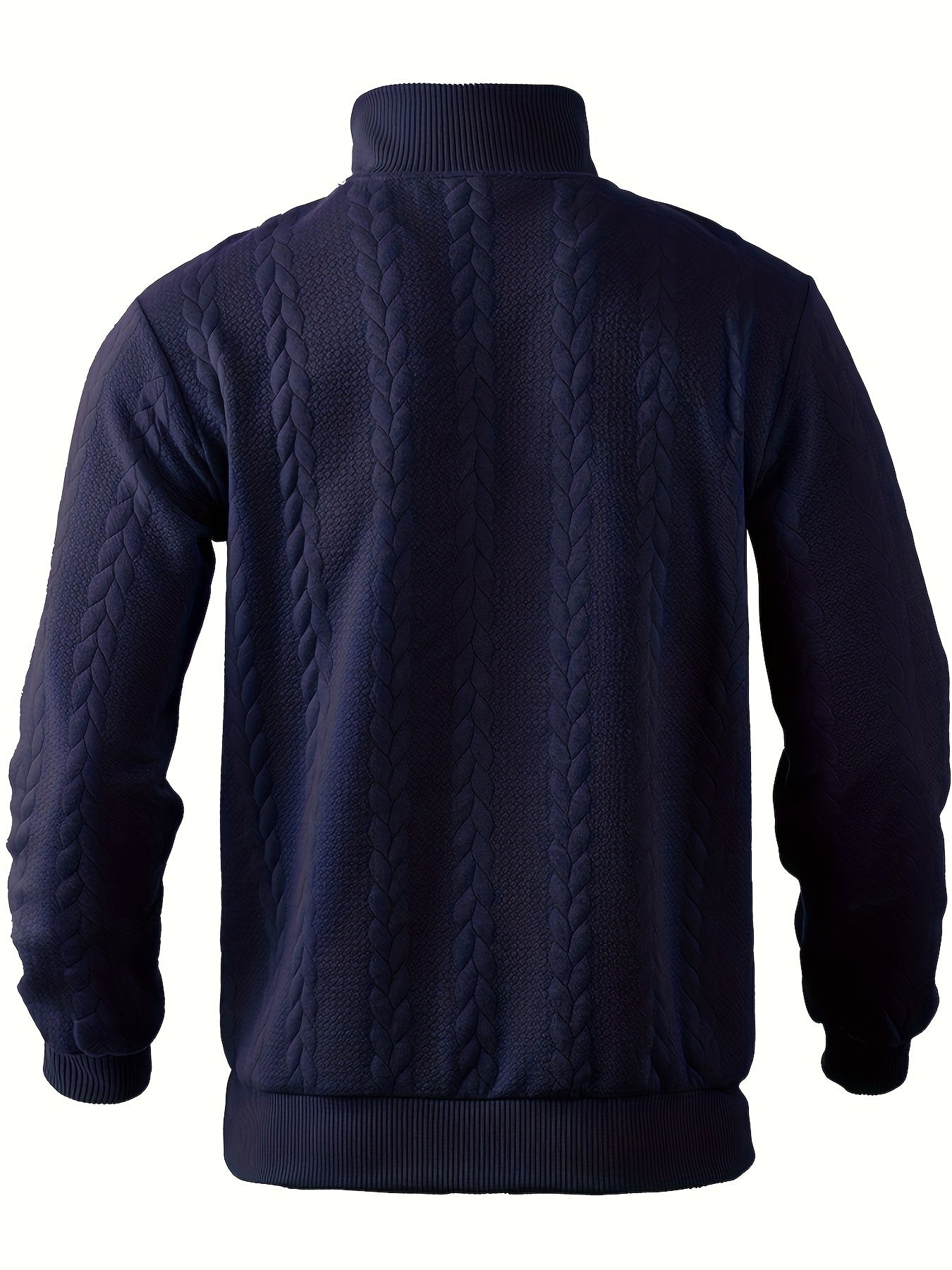 Aspen Cable Knit Sweater | Halve Rits | Klassiek Kabelpatroon