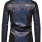 Jacquard Satijnen Overhemd voor Heren | Slim Fit | Luxe Bloemenstructuur