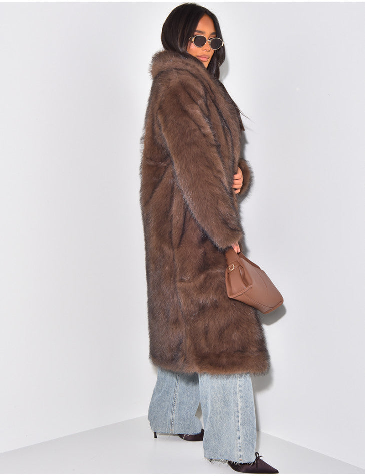 Luxe Faux Fur Coat | Oversized Glam | Warme Statementstijl