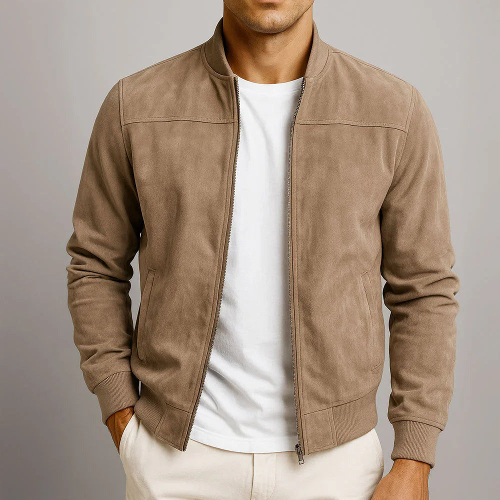 Riviera - Suede Bomber Jacket