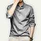 Milano Satin Shirt | Slim Fit | Gladde Luxe Uitstraling